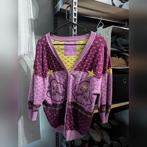 Adventure Time Lumpy Space Princess LSP Cardigan Sweater